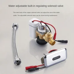Automatic Flush Valve Kits for Toilets, Infrared Sensor Controlled DC Valve and Tank Flush Sensor Button Smart Toilet Automatic