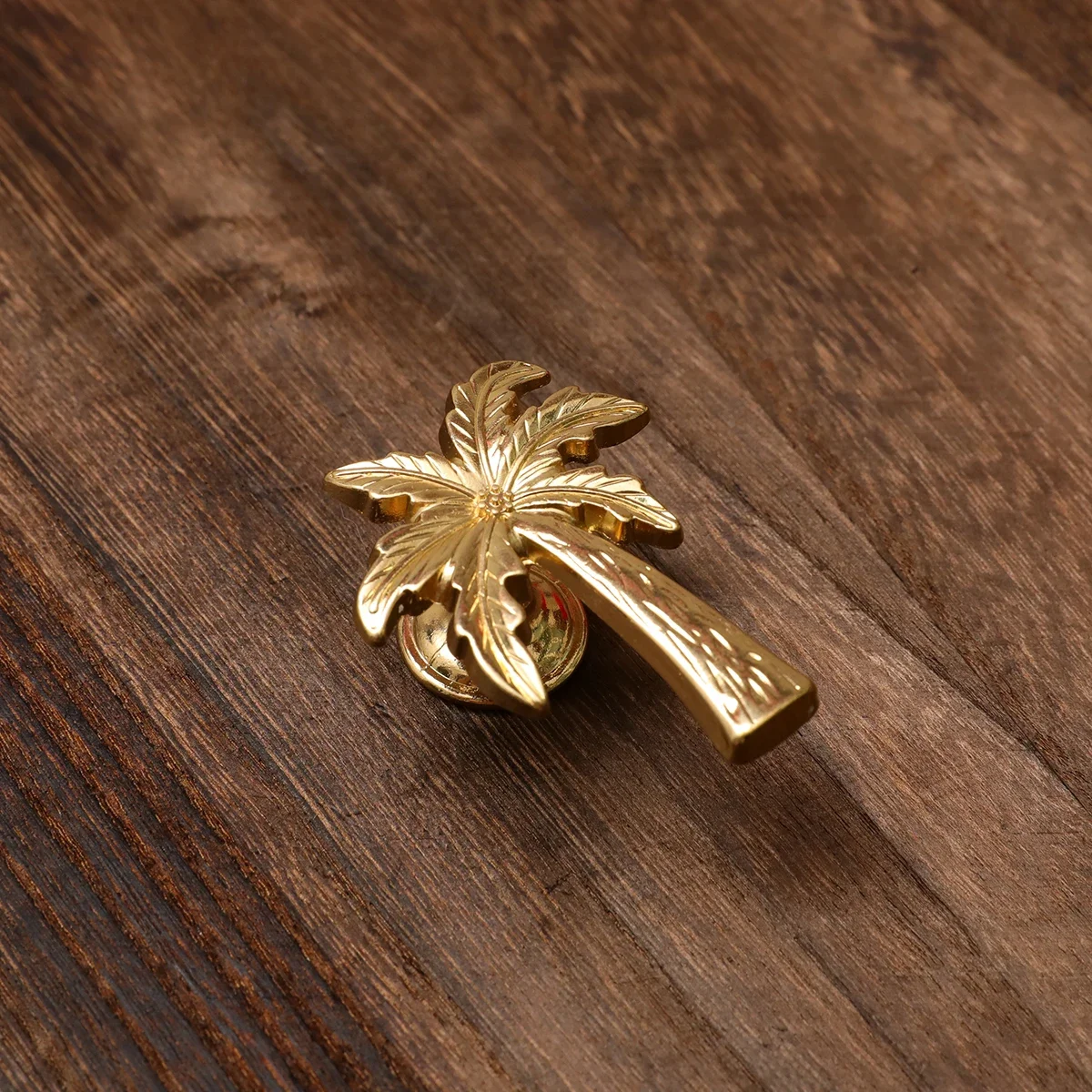 Gold Furniture Handles Tree-shaped Dresser  Knobs Copper Color Drawer Knobs Handles for Cabinets and Drawers Retro Cabinets Pull