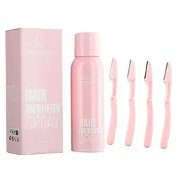 1-3 xHair Identifier Spray Dermaplaning Spray Powder For Facial Hair, Moisturizing And Skin Care Dermaplaner Spray For Face Shav