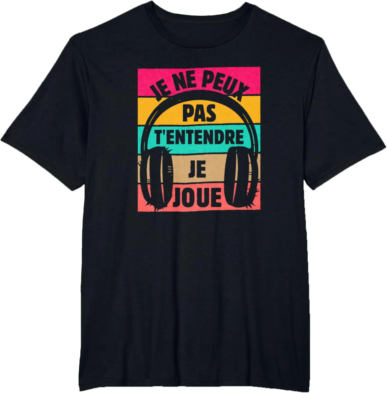 

Headphone Logo Graphic Printing Summer Luxury Brand Pure Cotton Men's and Women's T-shirt Short Sleeve Street Fashion Trend