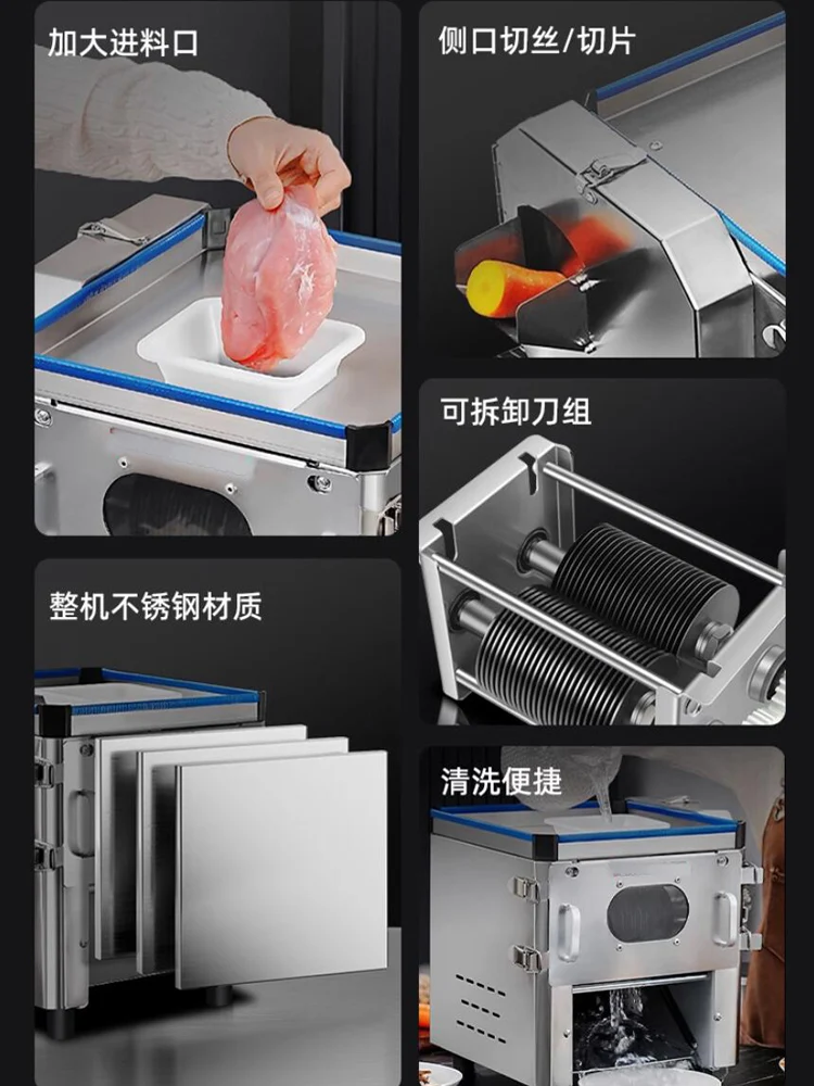 مفرمة لحم عالية الكفاءة بقدرة 850 وات، ماكينة مفرمة لحم كهربائية منزلية متعددة الوظائف