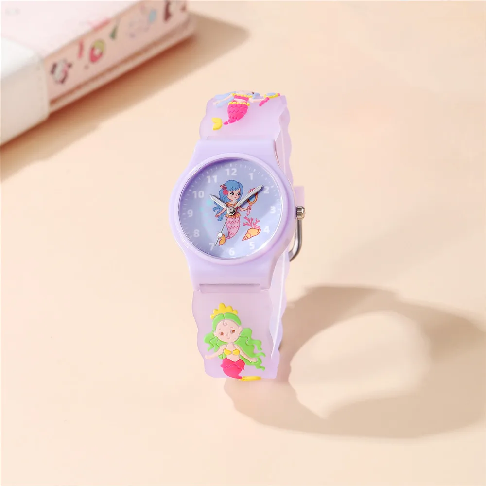 4 Colors Mermaid Children\'s Watch New Style Fashion Student Quartz Wristwatch GIrls