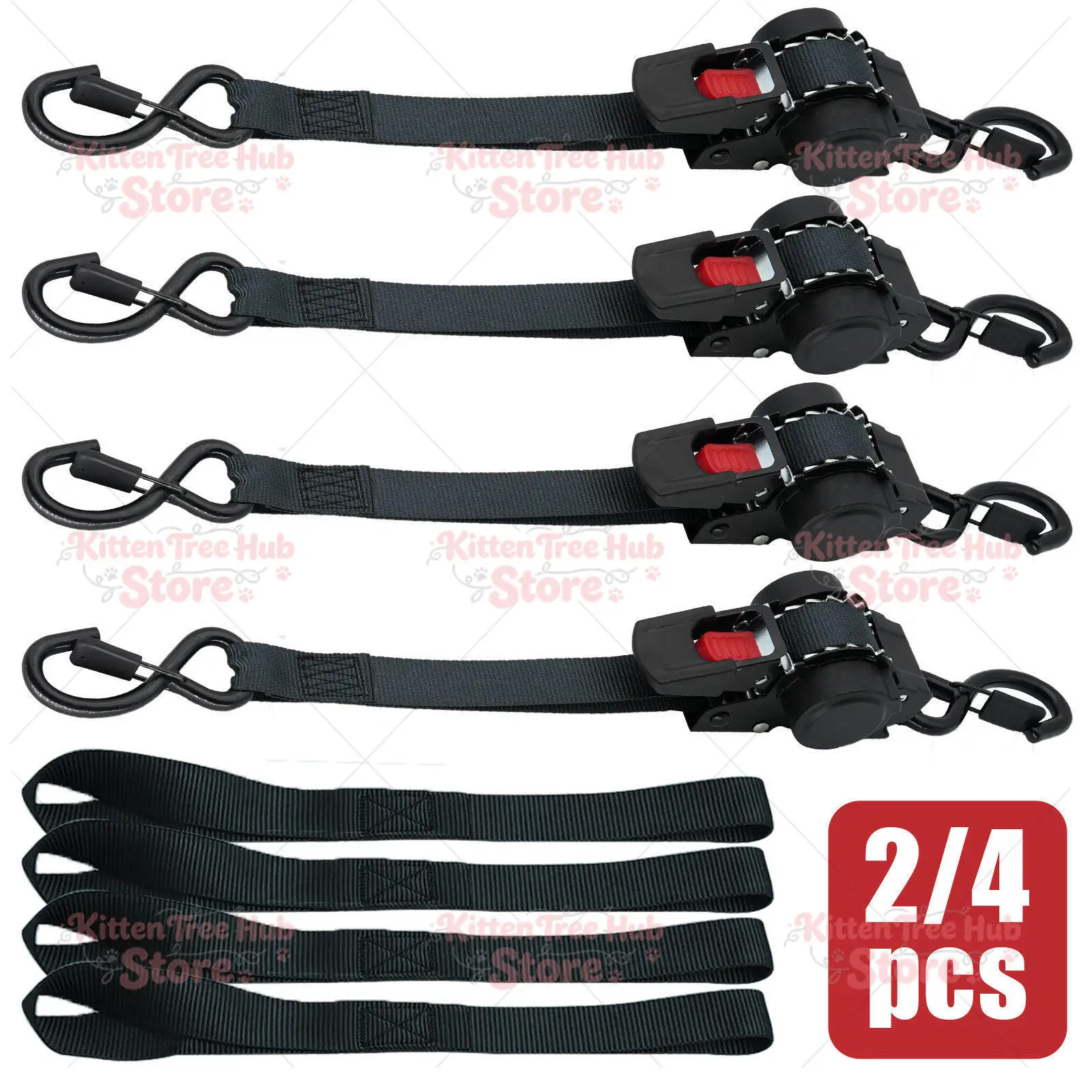 Retractable car fixed straps Automatic recycling tensioner Motorcycle luggage