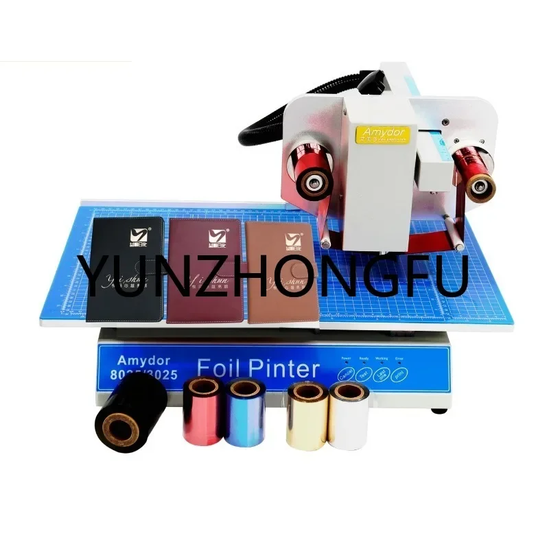 

Горячая Распродажа no need plate book cover gold foil printer machine / logo printing Amydor AMD8025