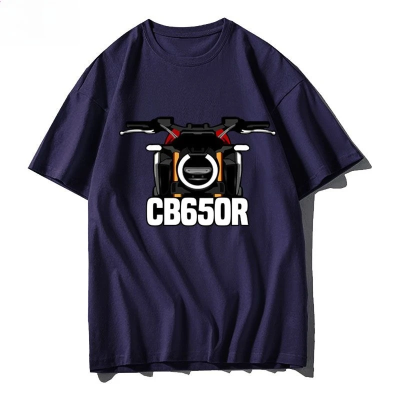 هوندا الذهب الجناح CB650R غير المزدوج دراجة نارية ركوب الدراجات النارية تي شيرتات قصيرة الاكمام الرجال والنساء ملابس نصف كم