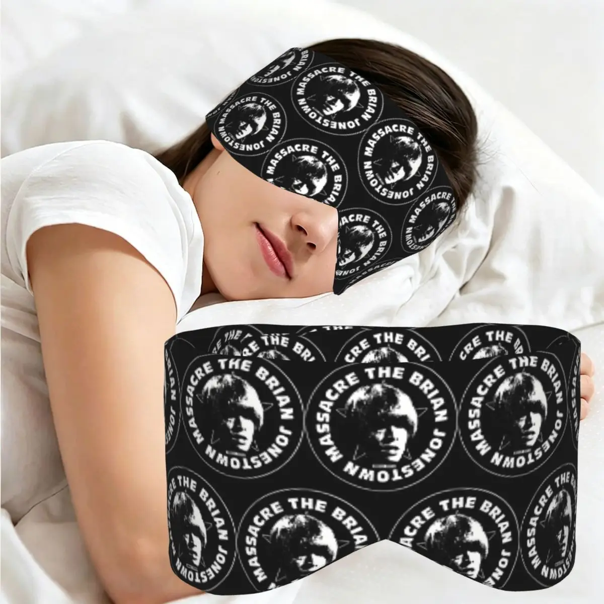 Brian Jonestown Massacre sleep eye mask Light Blocking Portable Eye Cover for Girls Boys Home Sleeping Party Eyeshade eyepatch