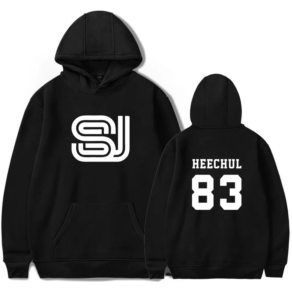 New Super Junior Peripheral Printed Hooded Sweater Fashion Casual Set Long Sleeve Hooded Sweater Autumn and Winter