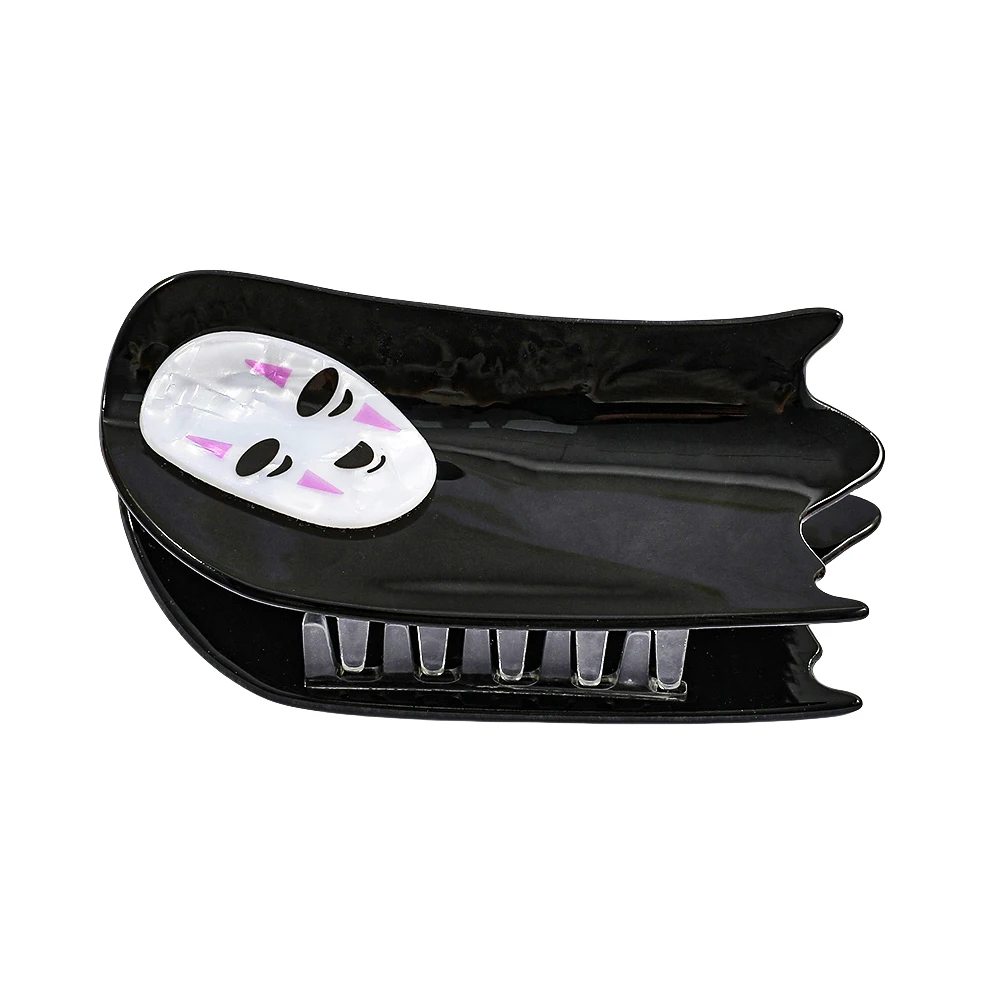 مخالب شعر للهالوين باللونين الأبيض والأسود، مناسبة لإكسسوارات الشعر لتزيين حفلات الهالوين