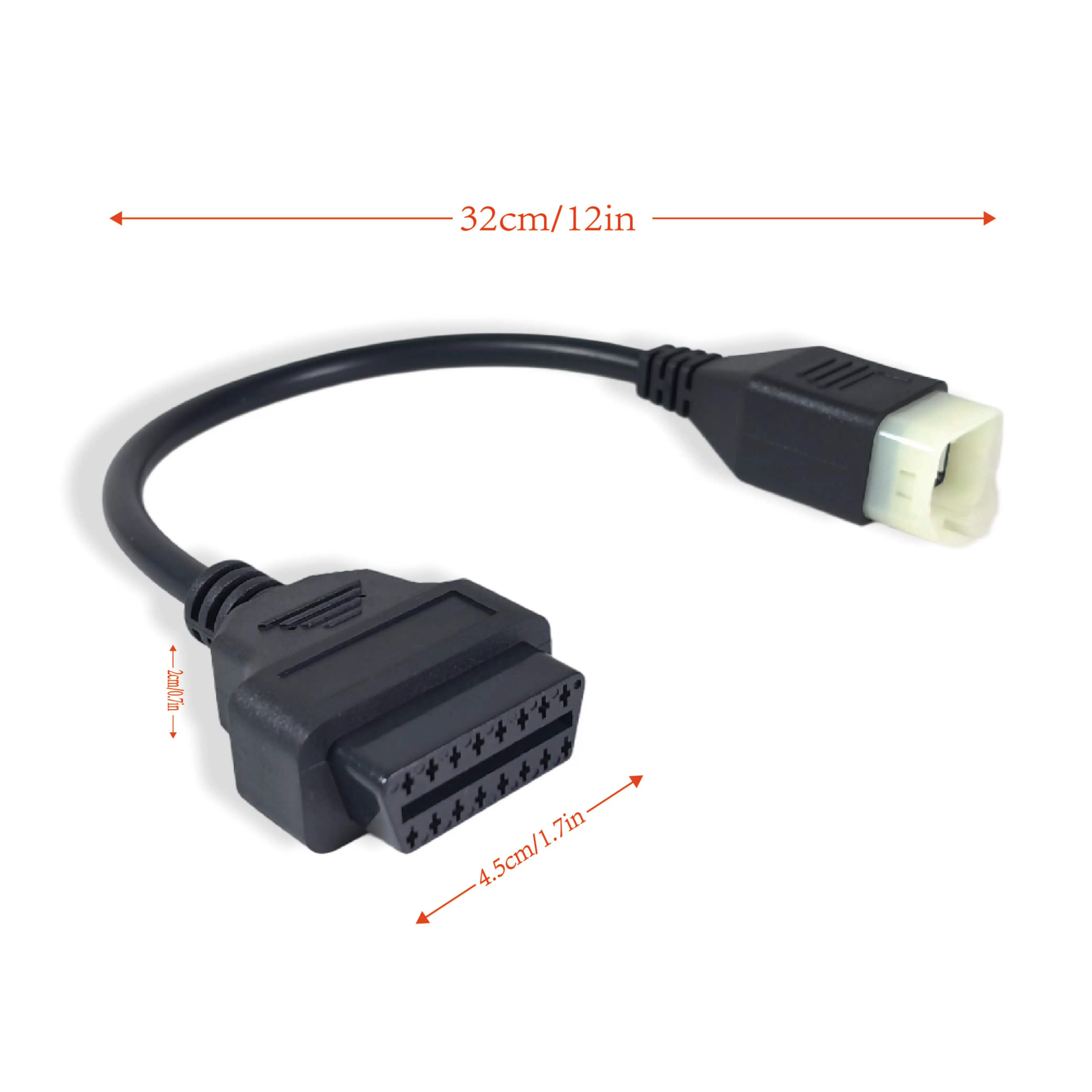 OBD2 Convert Cable for Kawasaki 6pin EFI Motorcycle Detector 6pin to OBD 16Pin Adapter Diagnostic Connector for Kawasaki