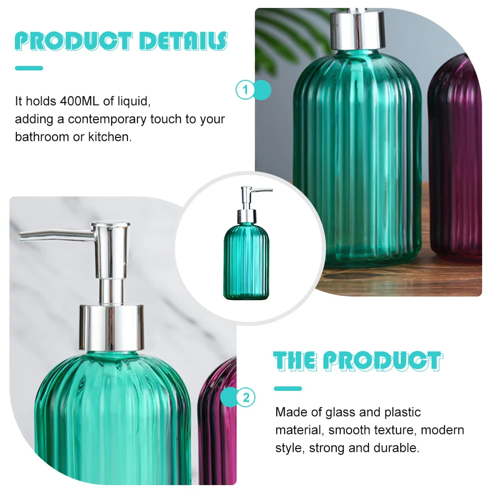 

Soap Dispenser Automatic Pump Bottles for Refillable Hand Handwash Clear Liquid Bathroom