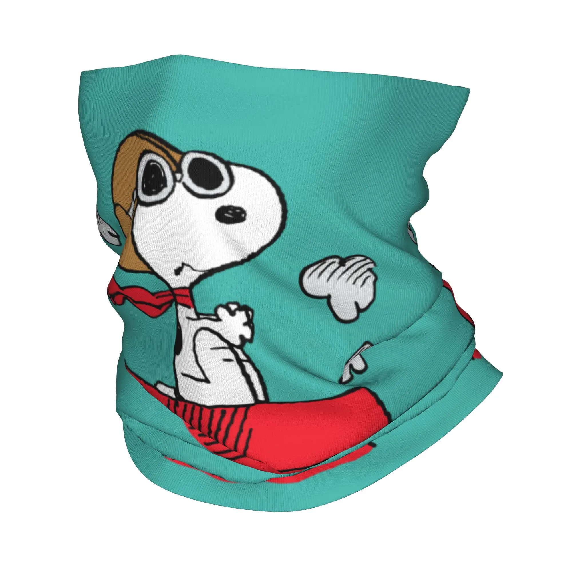 Snoopys the Flying Ace Bandana Neck Gaiter Printed Mask Scarf Multi-use Face Mask Running Unisex Adult Winter