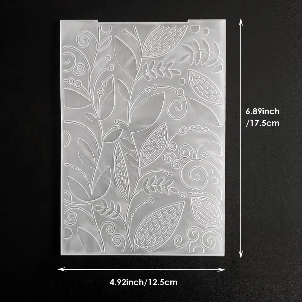 Flower Vine/Leaves/Branches/2D Plastic Embossing Template Folders for Card Making Photo Album DIY Scrapbooking