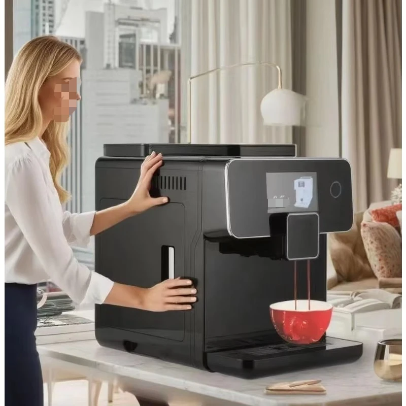 Compact high-tech home smart fully automatic coffee machine with touch screen