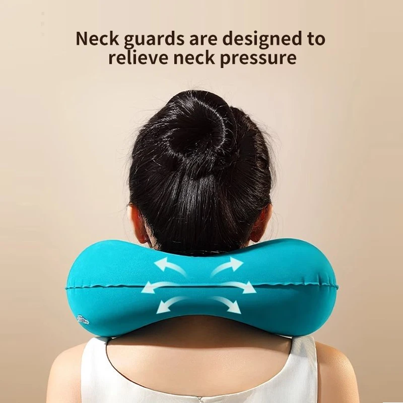 U Shaped Travel Pillow Super Light Portable Inflatable Neck Pillow Travel Airplane Cushion Office Sleep Essentials