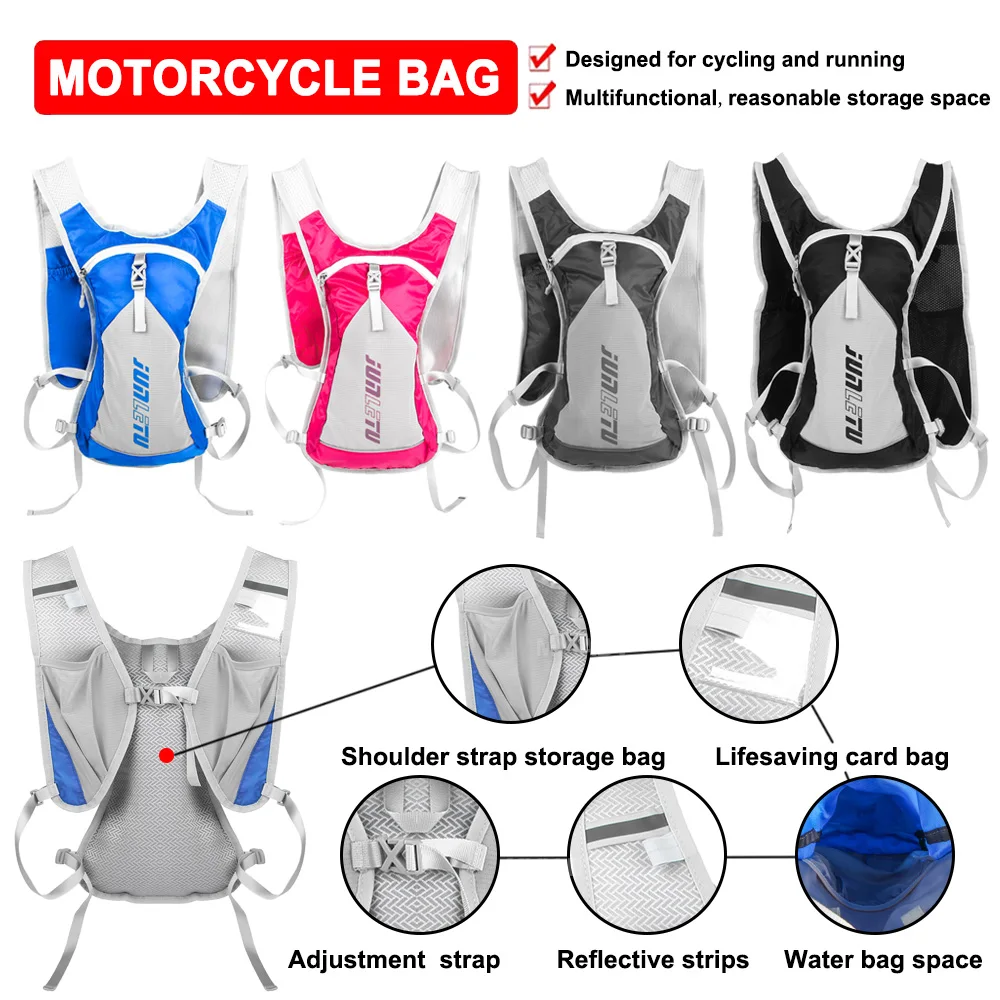 

Motorcycle Cycling Portable Backpack Water Bag Storage Knapsack Outdoor Sport Climbing Hiking Daypack Hydration Bladder Rucksack