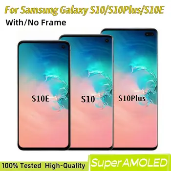 LCD displej AMOLED S10 G973 s rámečkem pro SAMSUNG Galaxy S10E SM-G970F G970 S10 Plus S10+ G975, dotyková obrazovka, digitalizátor, sestava 10 nejlepší prodej Displej Samsungu S10 - №3