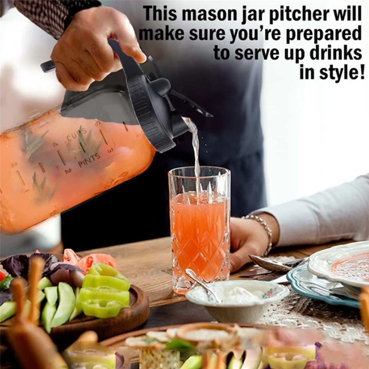 Pembuat kopi Cold Brew 32Oz, teko kopi dengan Stainless Steel, penyaring Super padat untuk kopi es, teh es-A