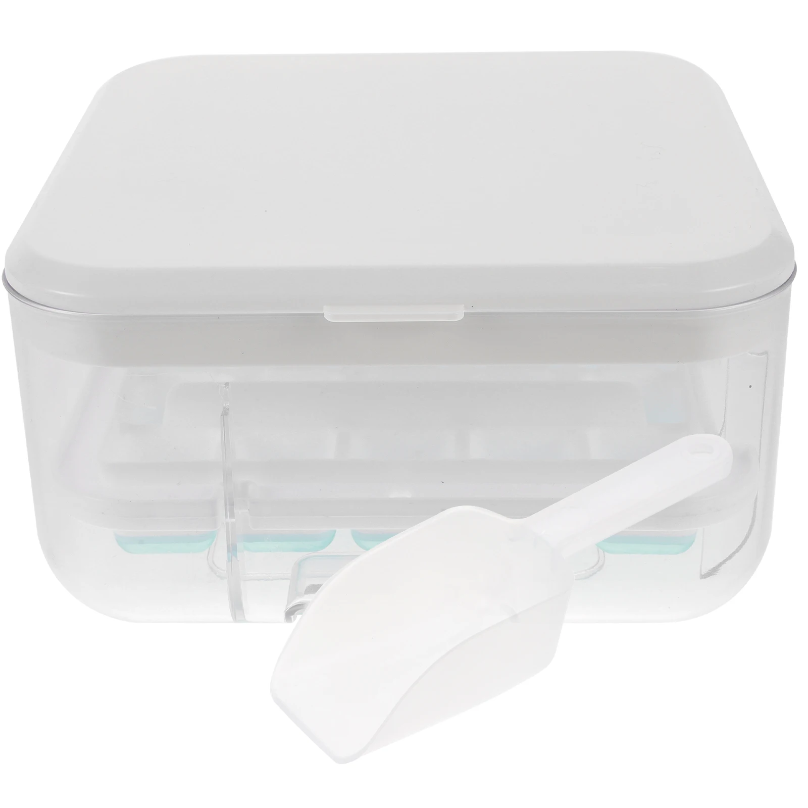 

Ice Cube Mold Large Maker Stainless Tray with Lid Round Cubes Quick Demould Bauble High Capacity