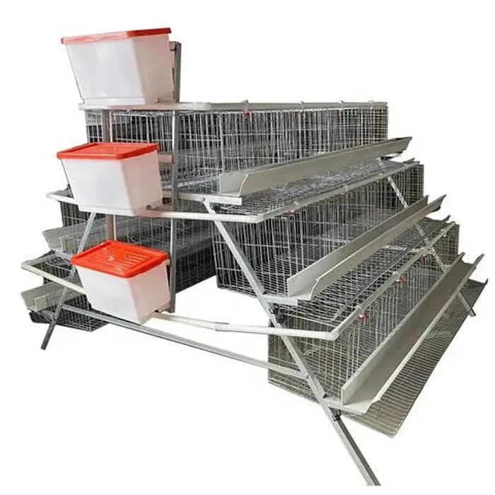 Hot Galvanized Poultry Using 3-Tier 4 Tier Layer A Type Layer Chicken Cage For Sale