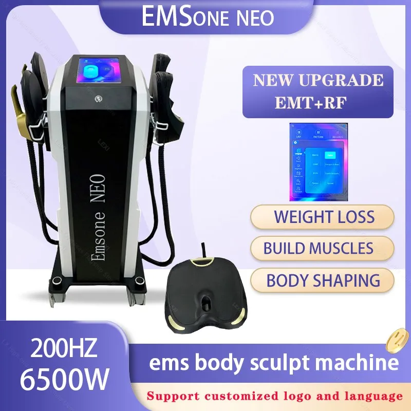 

2024 Emsone neo Contouring Machine 6500W EMS Neo RF 200HZ Slimming Sculpting Muscle Electromagnetic Body sculpt machine