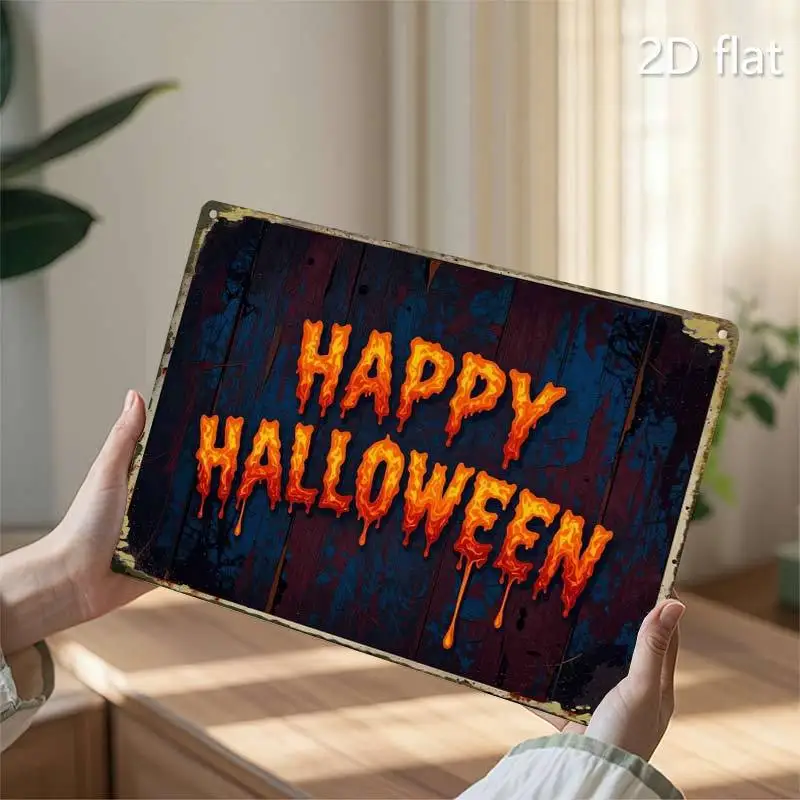 CIFBUY Modern 2D Flat Aluminum Wall Art Waterproof Durable Creative Garage Sign Bold Text Home Room Decor