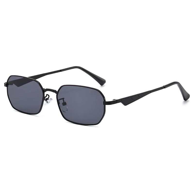 Mode Kleine Vierkante Metalen Zonnebril Mannen Vrouwen Outdoor Casual Kleur Lens Zonnebril Vintage Driehoek Benen Ontwerp Brillen