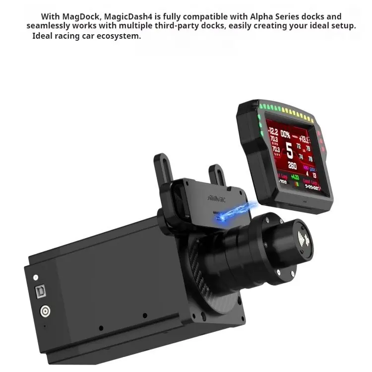 Simagic MagDock Magnetic Screen Bracket Base  MagicDash 4 Racing Simulator 4 Inch Magnetic Touchscreen Game Dashboard