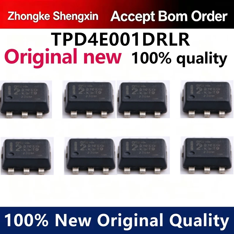 （5pcs-100pcs）Brand new original TPD4E001DRLR silk screen 2CR 2C * SOT-563 ESD electrostatic protection diode