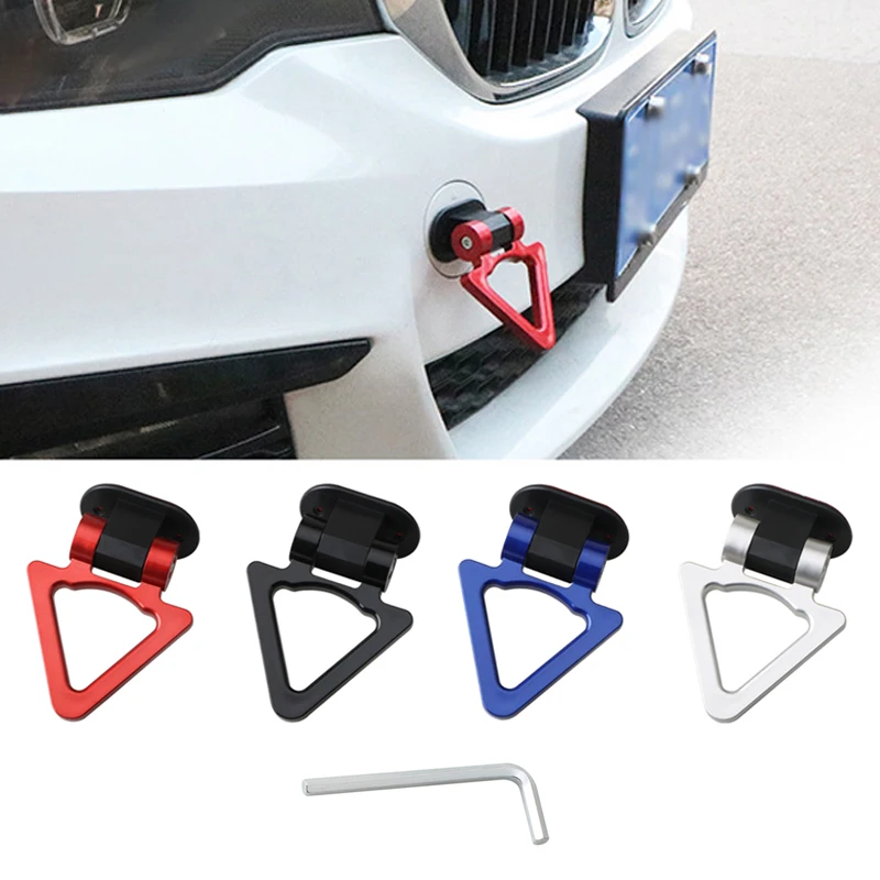 Car Styling Trailer Hooks Sticker Decoration Car Auto Rear Front Trailer Simulation Racing Ring Vehicle Towing Hook