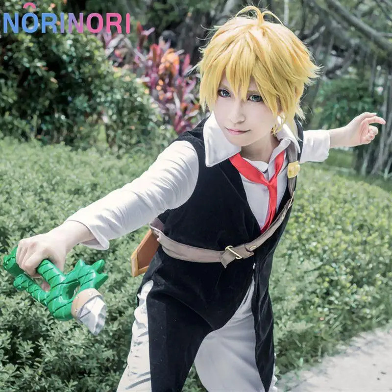 Anime siedem Cosplay Meliodas Dragon\'s Sin of Wrath przebranie na karnawał żaroodporne włosy syntetyczne Perucas peruki