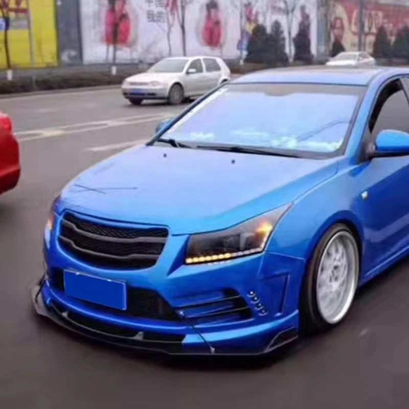 مجموعات هيكل السيارة البلاستيكية PP لسيارة شيفروليه كروز 2009-2015 المصد الأمامي الجديد المصد الخلفي التنانير الجانبية مصدات السيارة #3