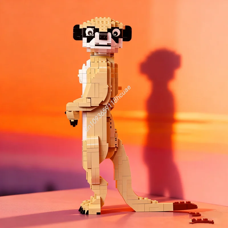 

848pcs MOC Meerkat Sculpturesed Model Building Blocks Construction DIY Creative Christmas Gift Idea Toys Education Birthday