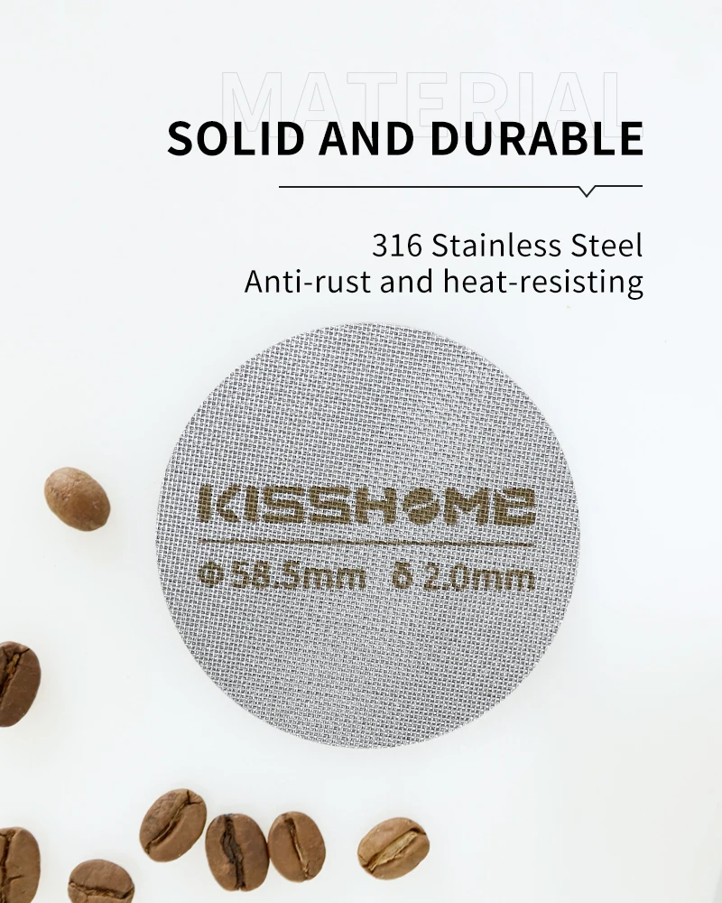 Wiederverwendbare Espresso Puck Sieb Filter Kontakt Dusche Mesh Für 51MM 54MM 58MM Breville Siebträger Barista Maschine Zubehör – Detail 10