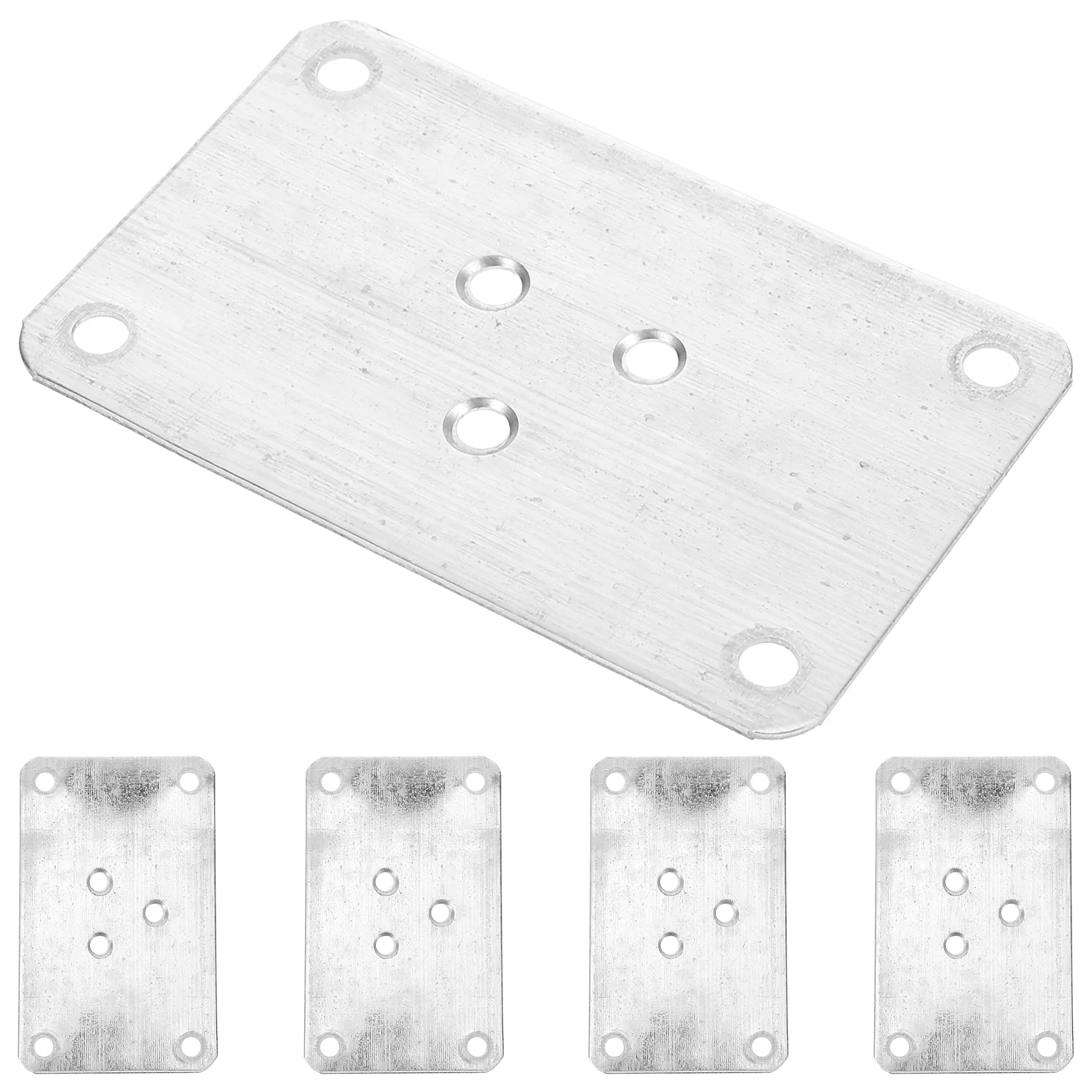 

5pcs Furniture Connecting Pieces Iron Leg Brackets Sturdy Repair Hardware Mounting Plates for Chairs Tables Sofas No Wobble
