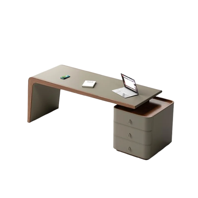 Nordic Wooden Office Desk Computer Gaming Standing Bedroom Office Desk Luxury Long Design Mesas Escritorio Home Furniture