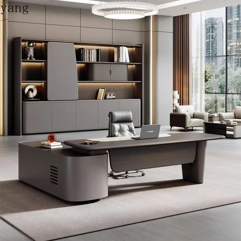LMM light luxury high-end president's table leader office simple modern table and chair combination