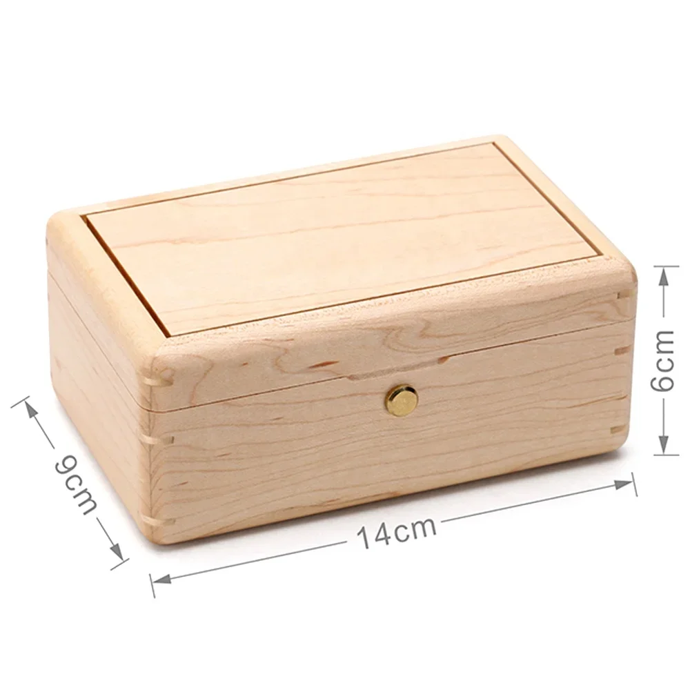 الجملة خشبية خمر صندوق تشغيل الموسيقى الخشب الصلب صندوق مجوهرات DIY صور حفظ ذكريات النقش المخصص