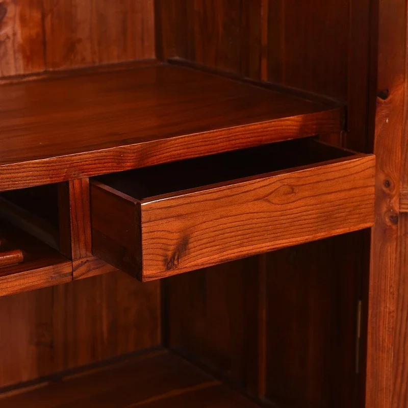 خزانة صندوق علوي من الخشب الصلب، خزانة ملابس عتيقة، تخزين الأثاث الصيني، معطف مواد تخزين اليشم #5