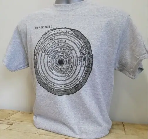 

Dante's Inferno Upper Hell T Shirt Divine Comedy Grunge Rock Music Nevermind 523
