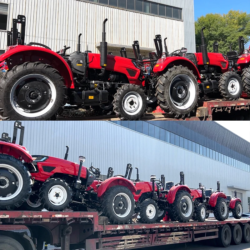 متعددة الوظائف الصغيرة جرار زراعي اسطوانة التدريب محرك قوي 80HP 4WD جرار زراعي للبيع