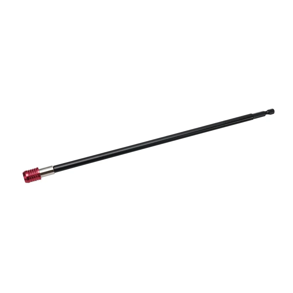 300mm Quick Release Screwdriver Bit Holder for 1/4 Inch Drive with Magnetic Retention and Rotating Aluminum Sleeve
