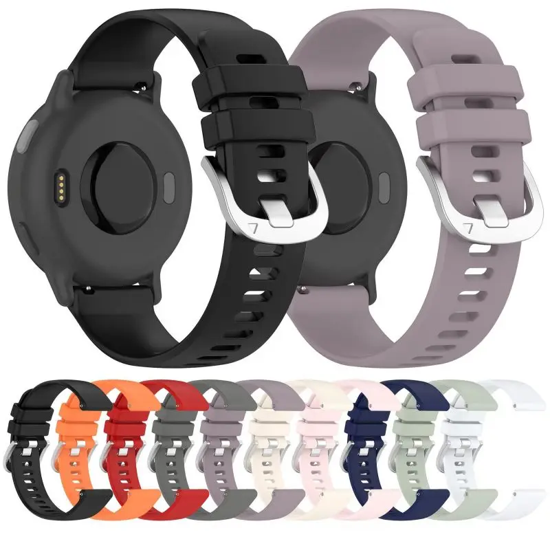 20MM Strap For Garmin Forerunner 165 245 645 Music Venu 2 SQ2 Plus Vivoactive 5 4 3 Samrt Watch Band Bracelet Watchband  Case