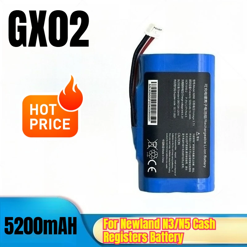 

GX02 5200mAH Battery for Newland N3/N5 Cash Registers