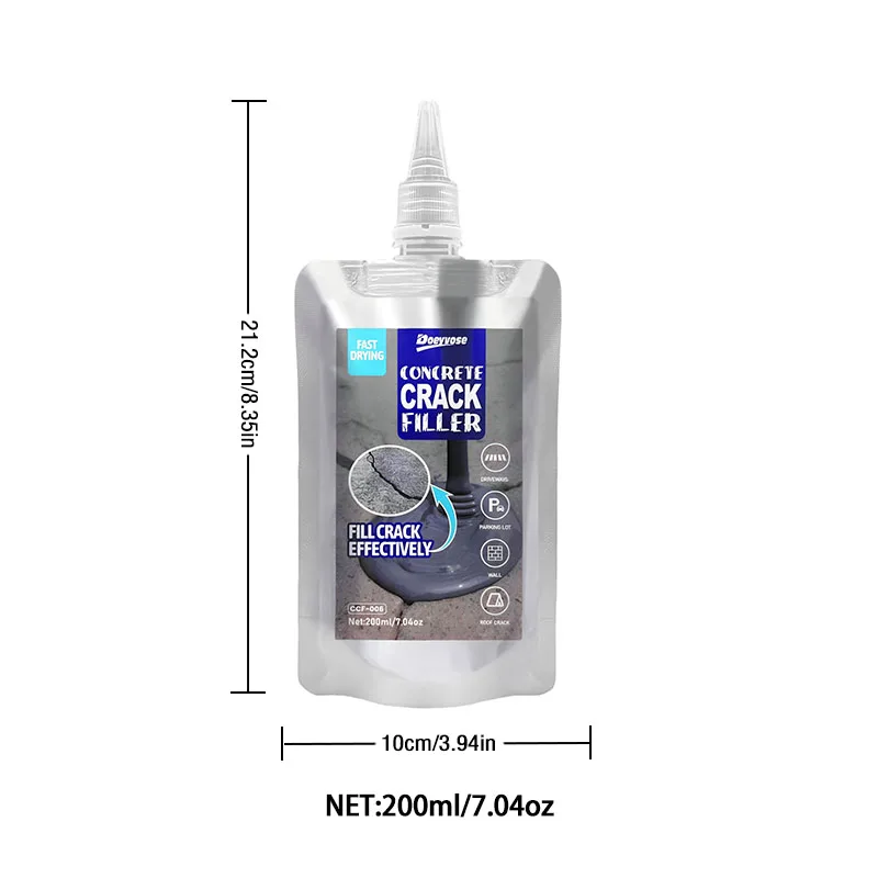 200ml Concrete Crack Repair Paste Waterproof Self‑Leveling Joint Filler