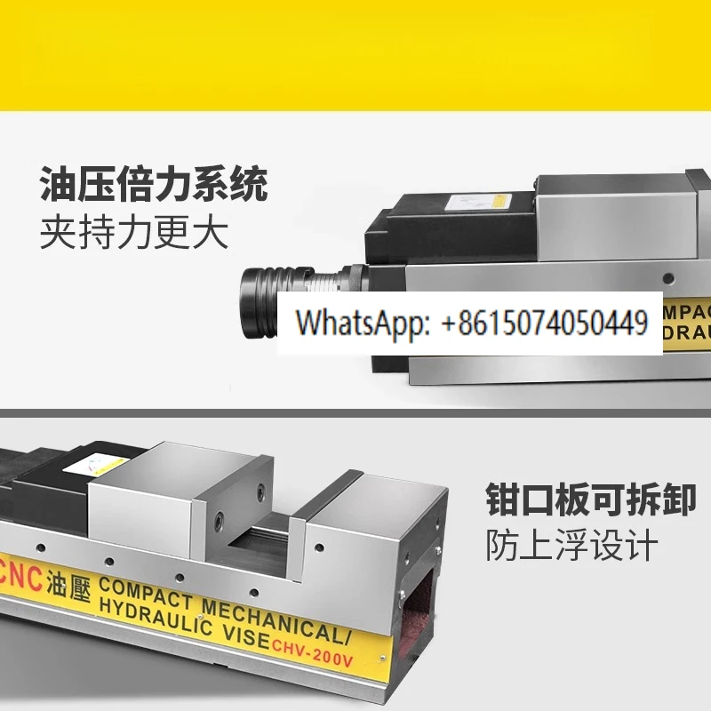 مركز التصنيع MC ملزمة هيدروليكية دقيقة 4/5/6 بوصة هوائي هيدروليكي مزدوج القوة معززة ملزمة الفم المسطحة #3