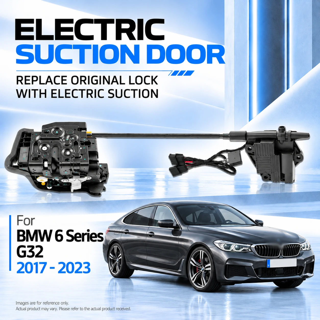 For BMW 6 Series G32 2017-2023 Car Specific Electric Soft Close Door Lock Replacement Kit Auto Suction Door Upgrade