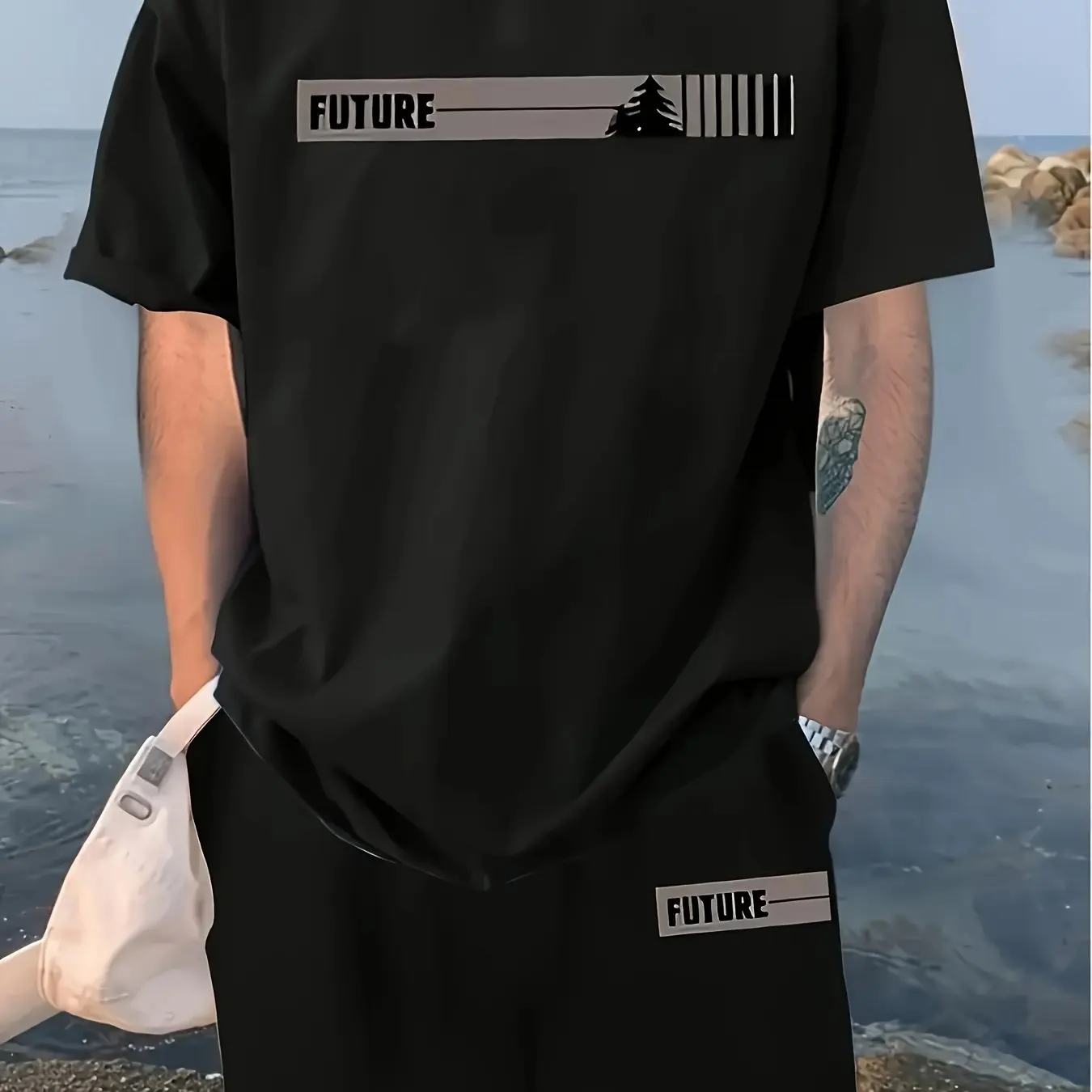 Short-sleeved Shorts Set Loose and Comfortable Outdoor 3D Printing Summer Hot-selling 2025 New High-quality Fashion Trend