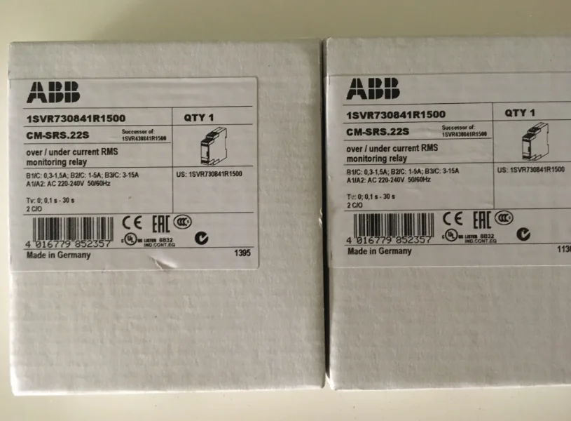 Brand New Original Genuine ABB Monitoring Relay CM-SRS.22S 220-240VAC/DC; 10074747