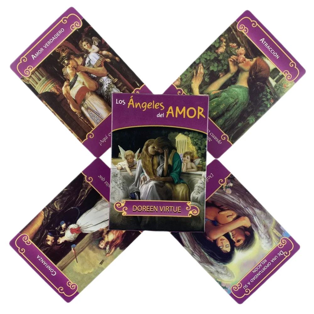 

Los Angels Del Amor Oracle Cards A 44 Tarot English Or Spanish Divination Edition Deck Borad Games