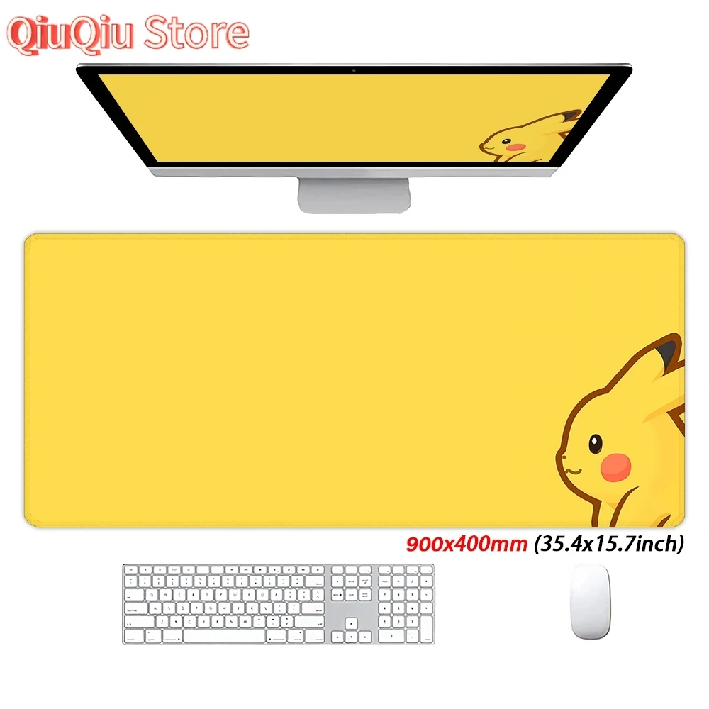 

Mouse Pad Cute yellow Pikachu Personalized Mousepad Large Mouse pad Gaming Extended Desk Mat